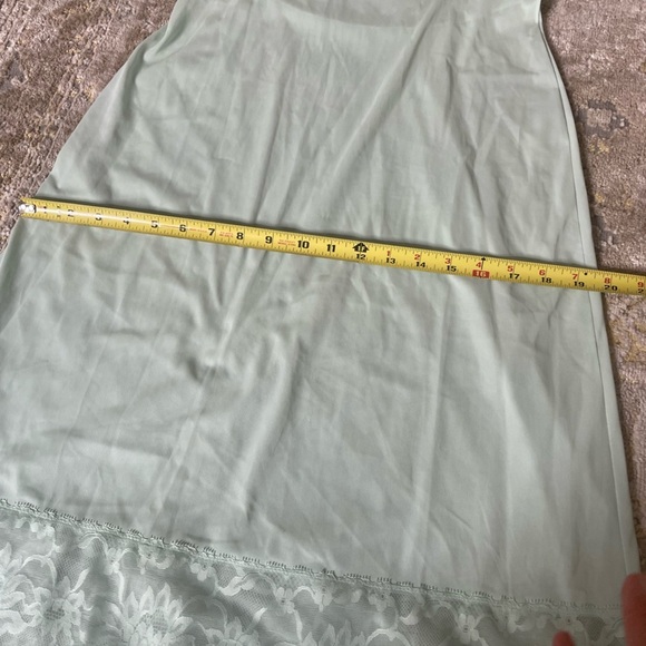 Vintage 60’s Vanity Fair Made in USA Mint Green Slip - Picture 14 of 16